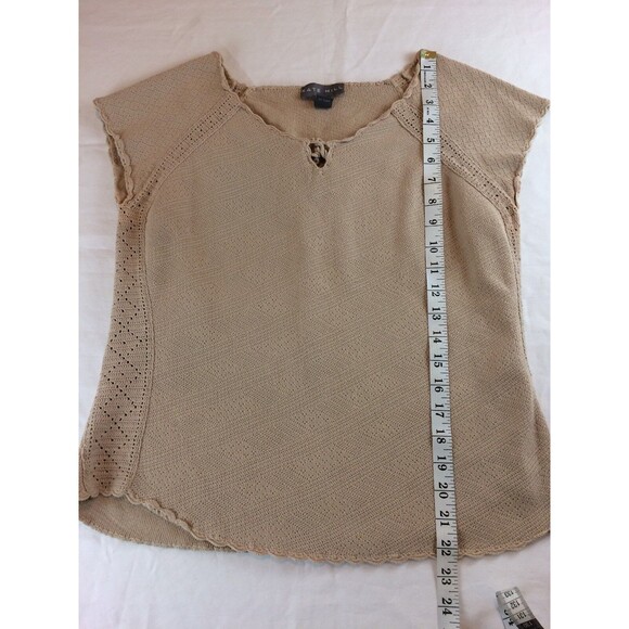 Kate Hill Womens Sweater Blouse Size Large Knit Minimalist Simple Clean Modern - Picture 8 of 12